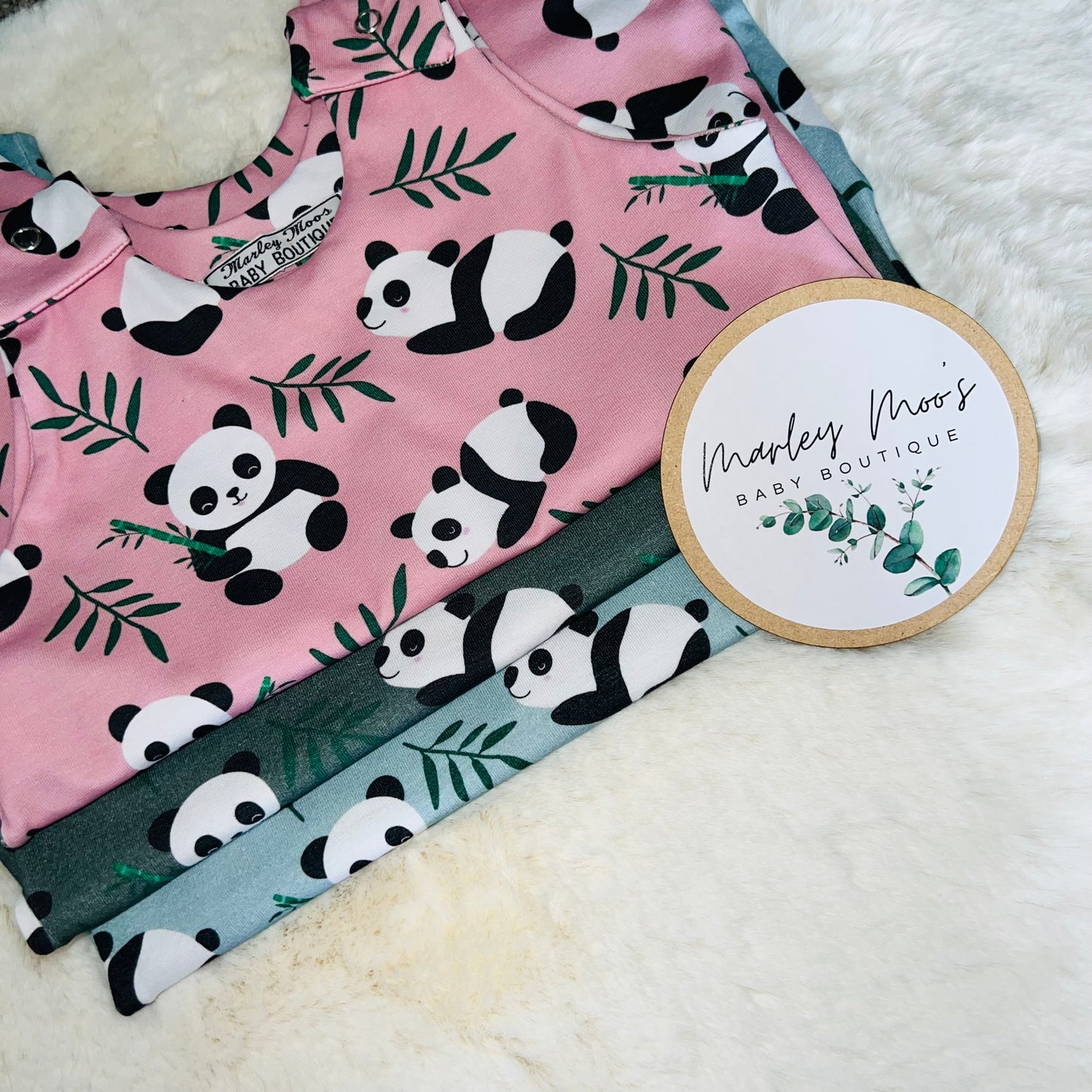 The Panda Romper Pre Order - Mint Green