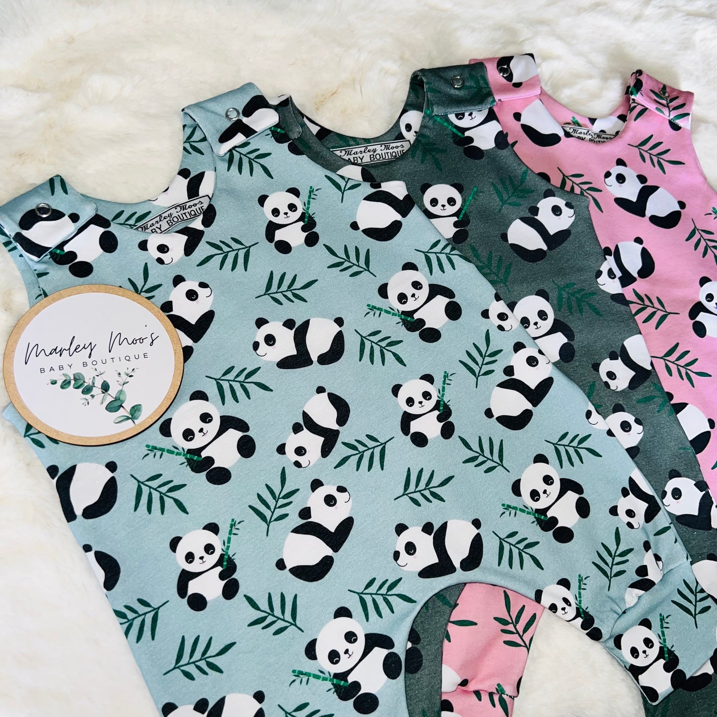 The Panda Romper Pre Order - Khaki Green