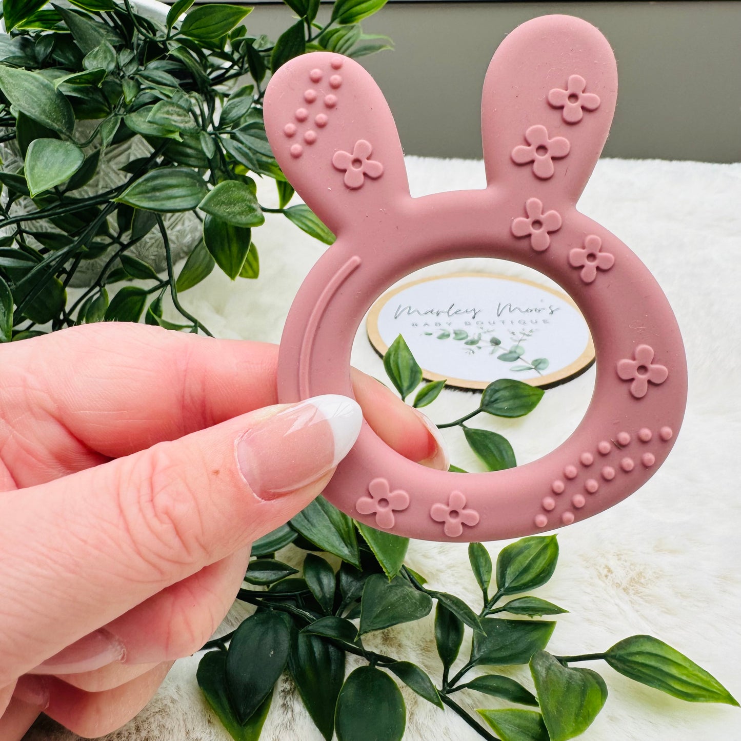 The Pink Rabbit Teether