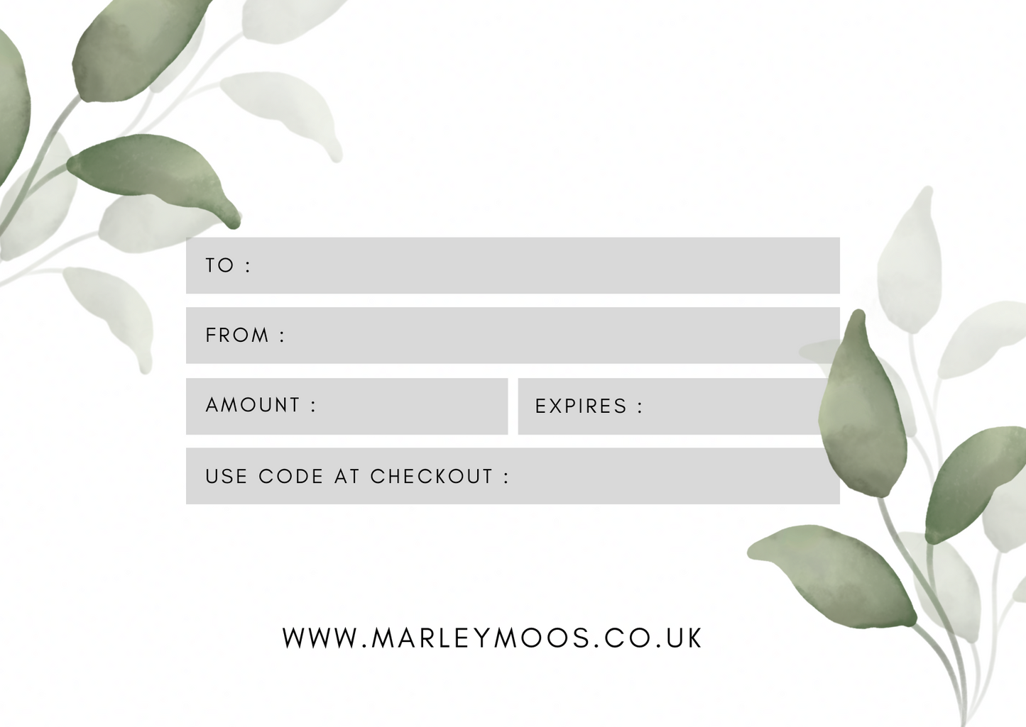 Marley Moo’s Baby Boutique Gift Voucher