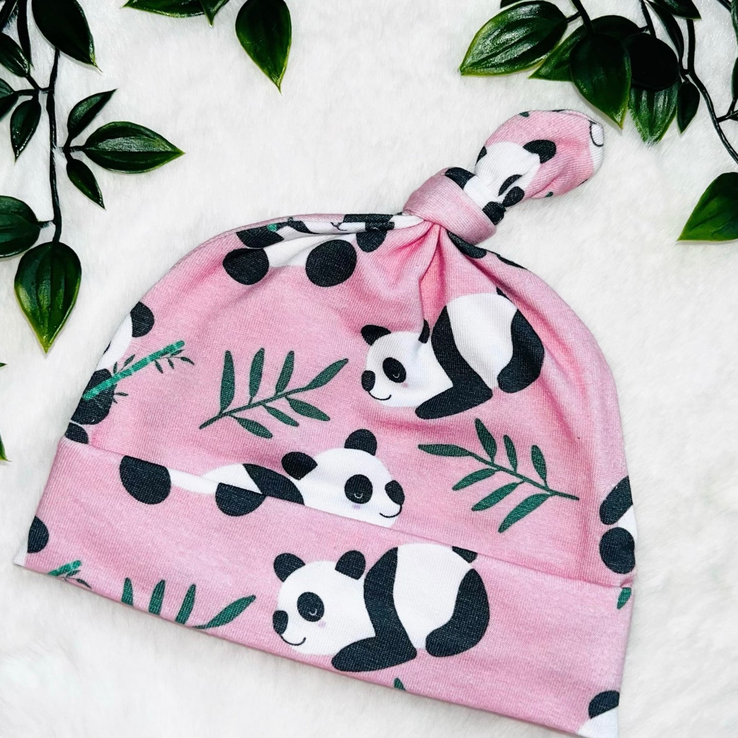 The Pink Panda Baby Hat