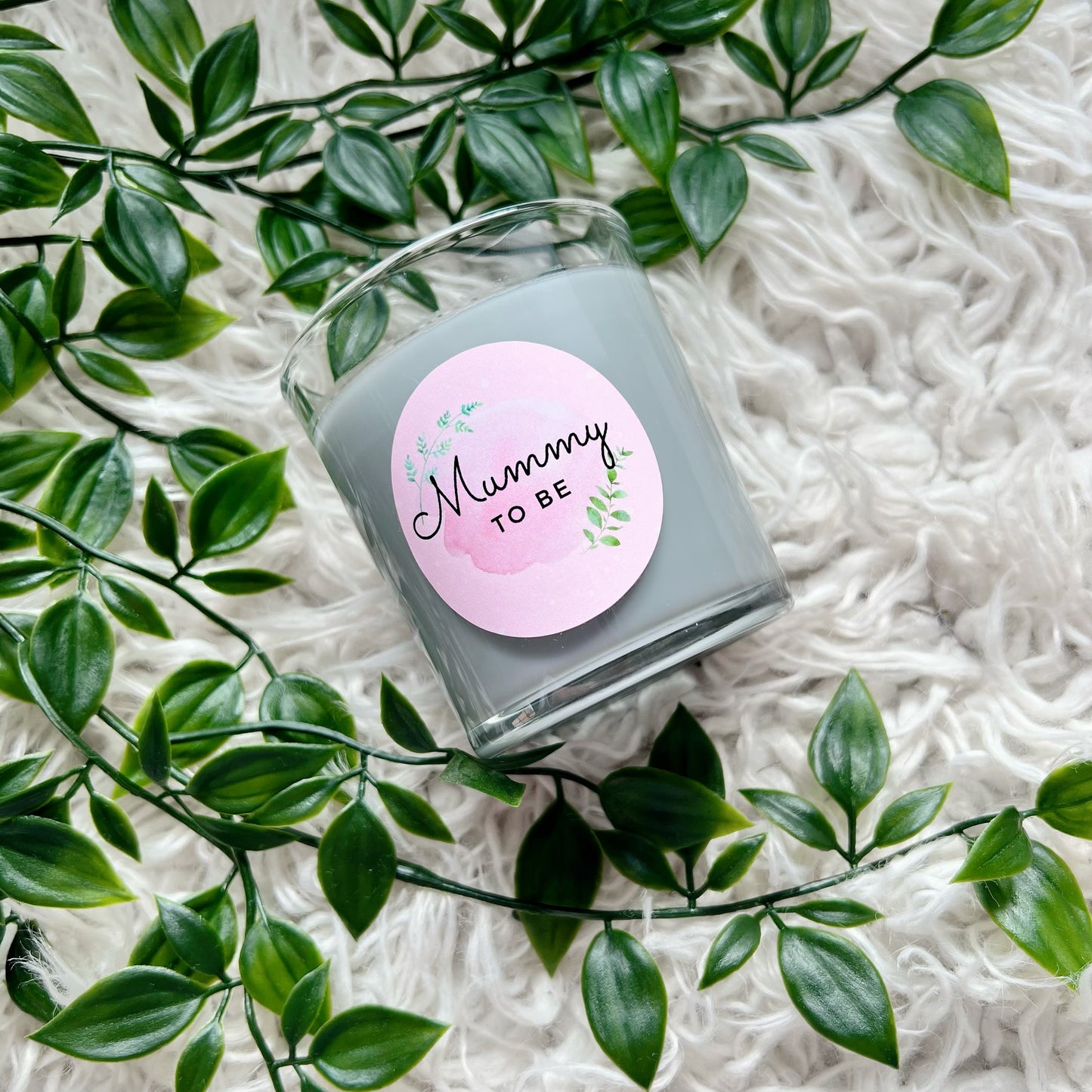 Mummy To Be Candle - Pink