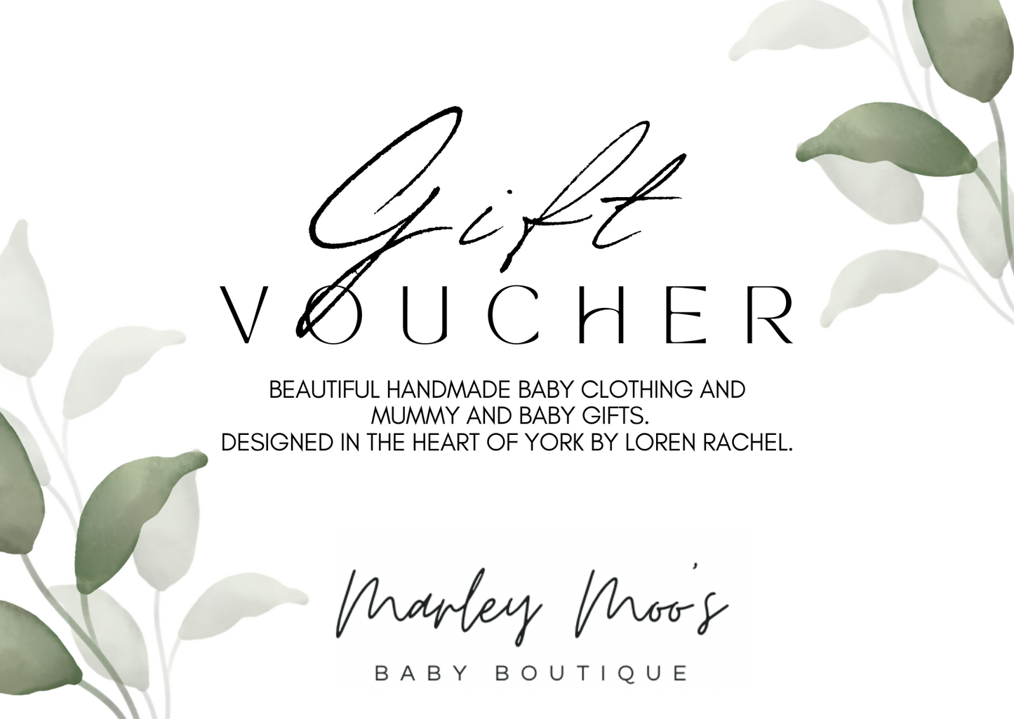 Marley Moo’s Baby Boutique Gift Voucher