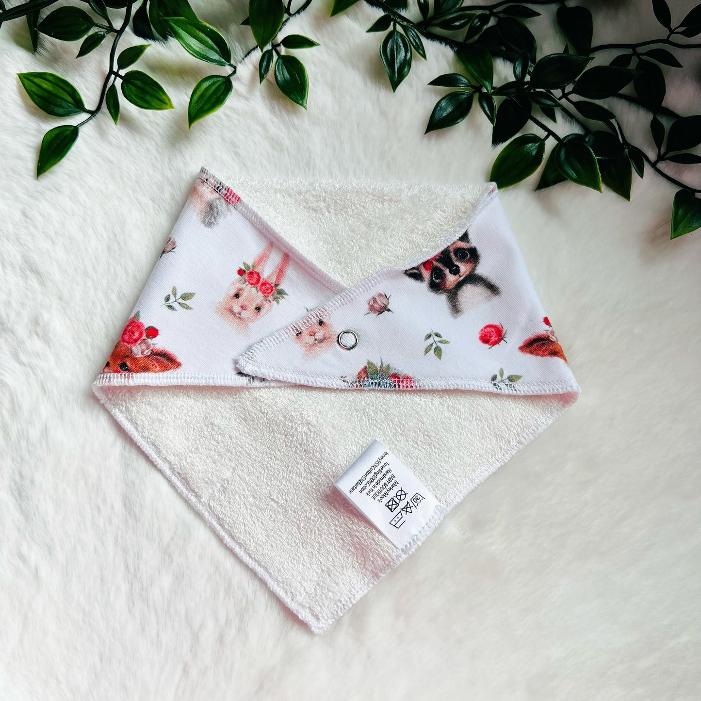 The Woodland Rose Baby Bib