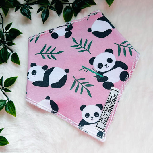 The Pink Panda Baby Bib