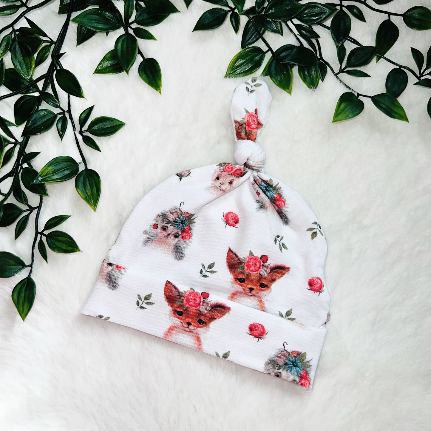 The Woodland Rose Baby Hat