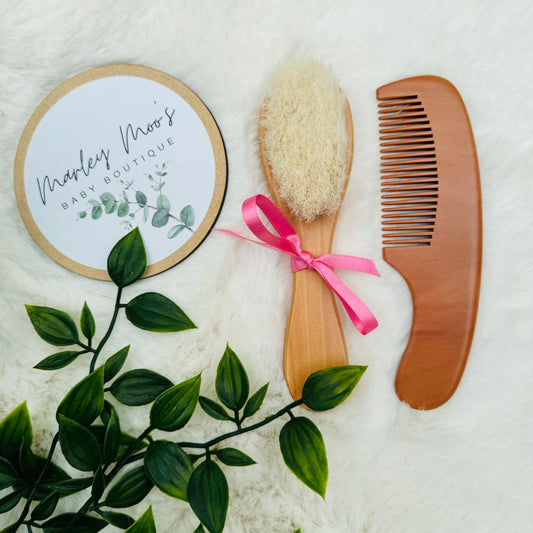 Bamboo Baby Brush And Comb Set