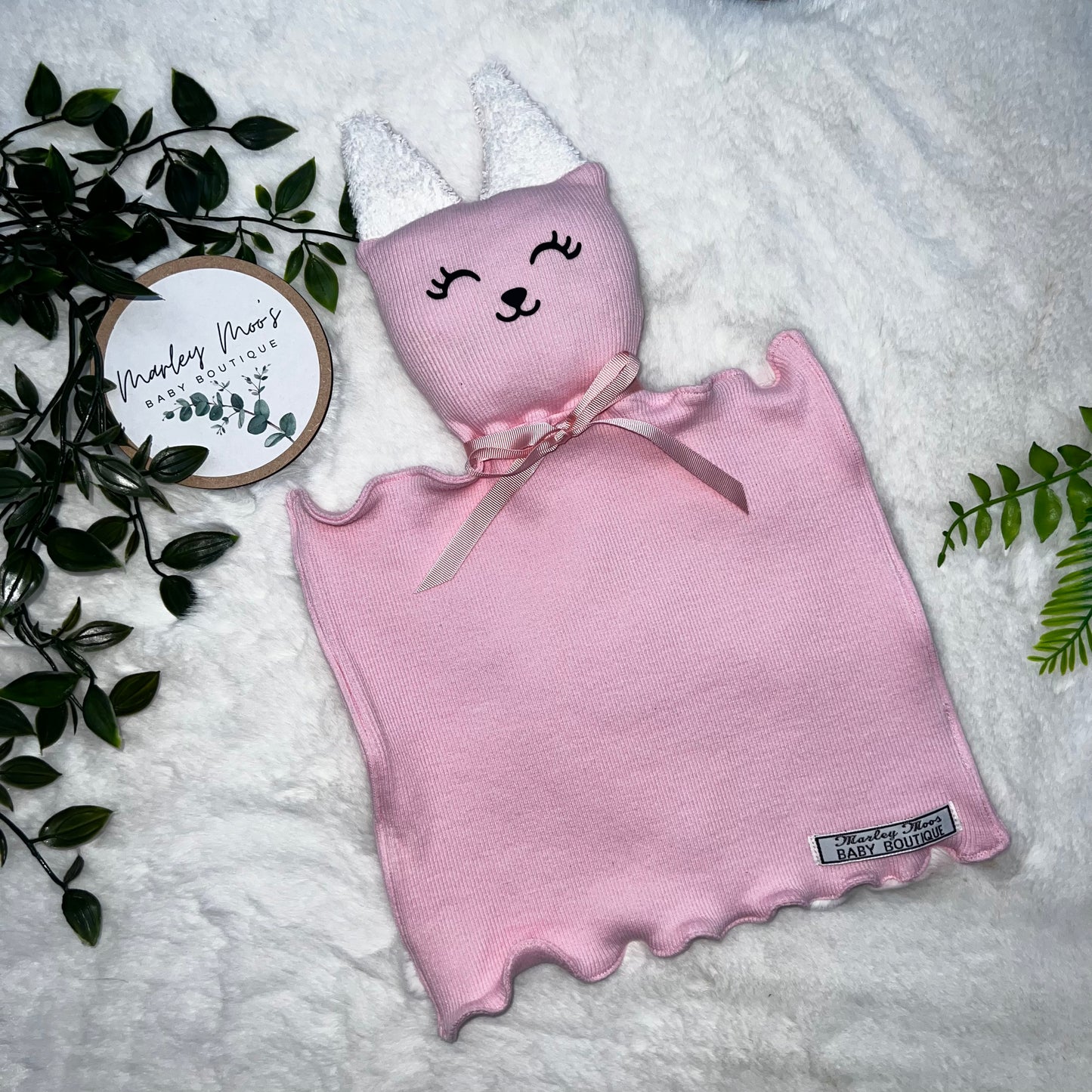 The Pink Rabbit Comforter