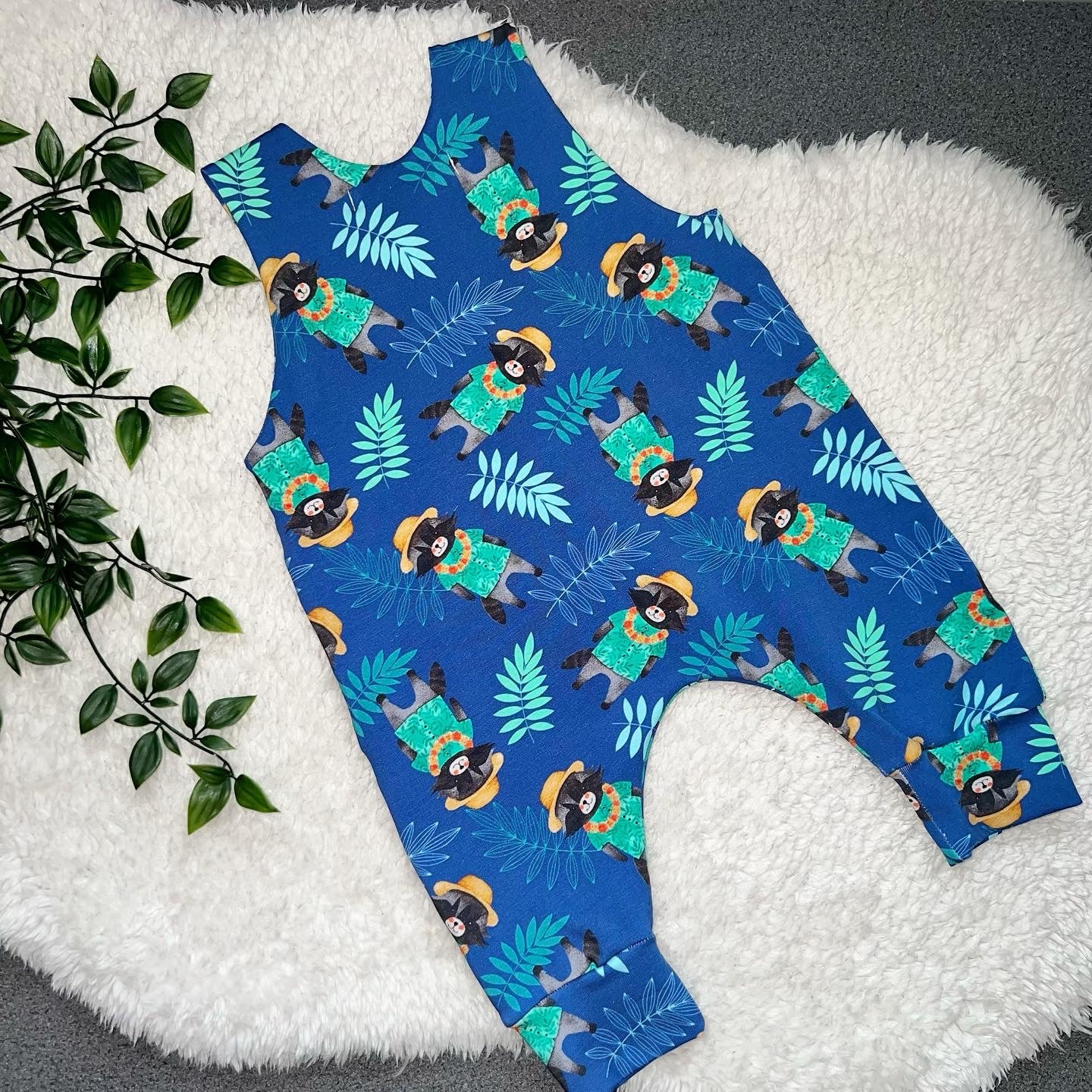 The Hawaiian Raccoon Romper