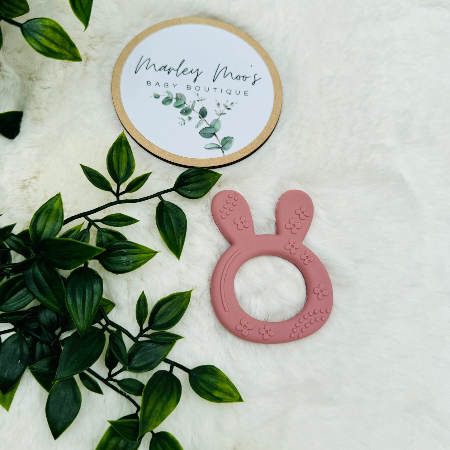 The Pink Rabbit Teether