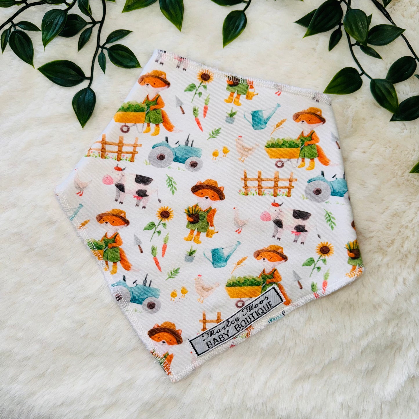 The Farmyard Friends Baby Bib