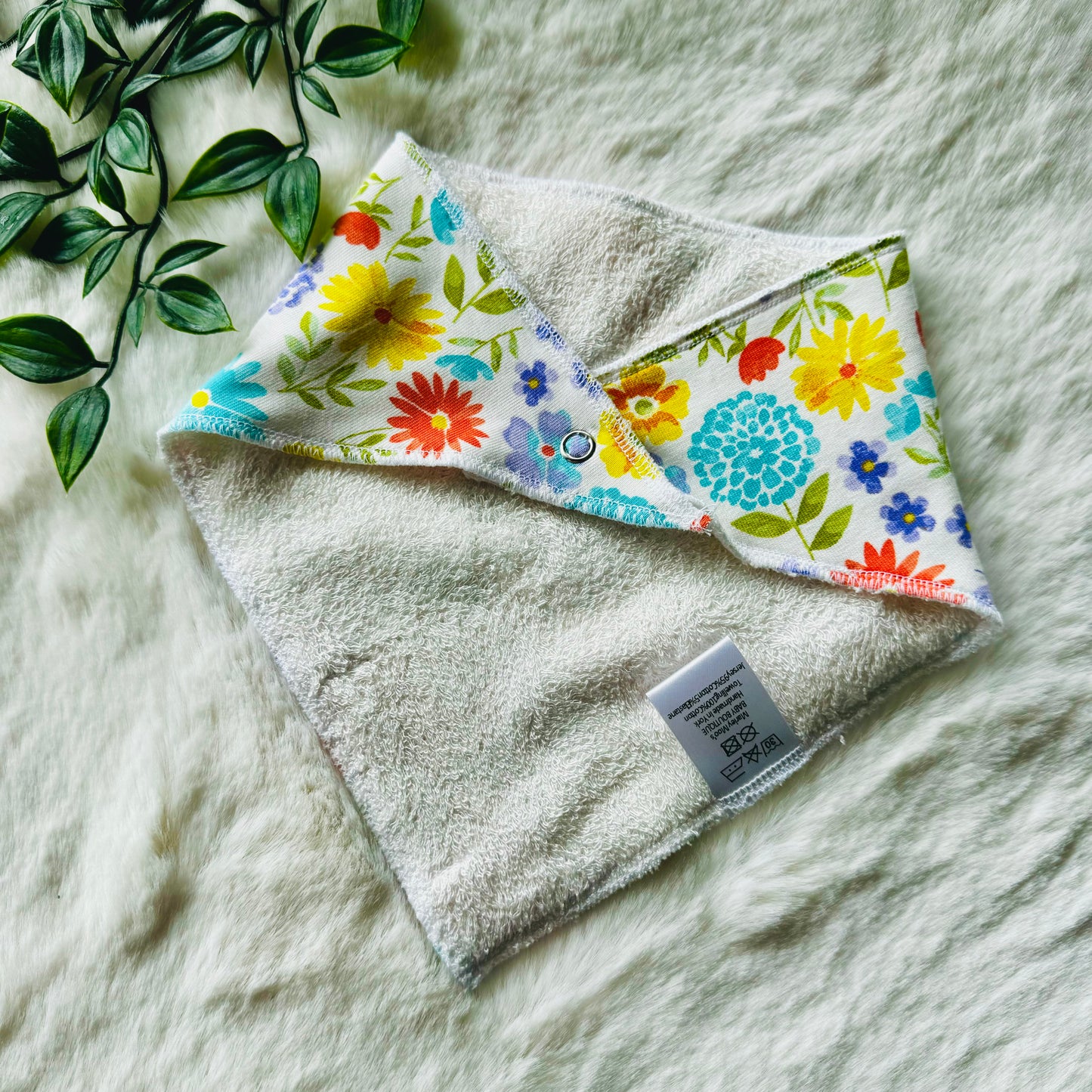 The Flower Power Baby Bib