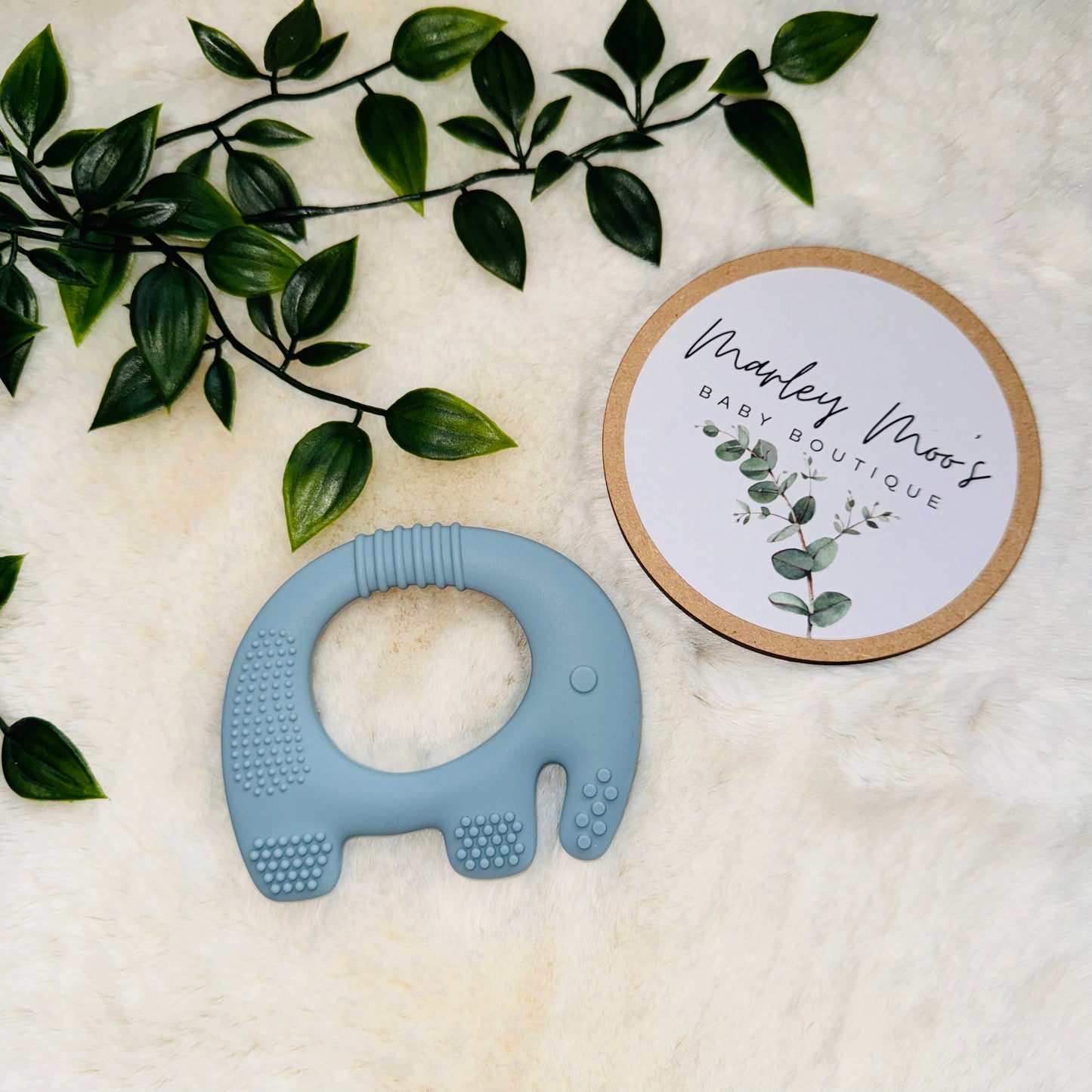 The Elephant Teether - Blue