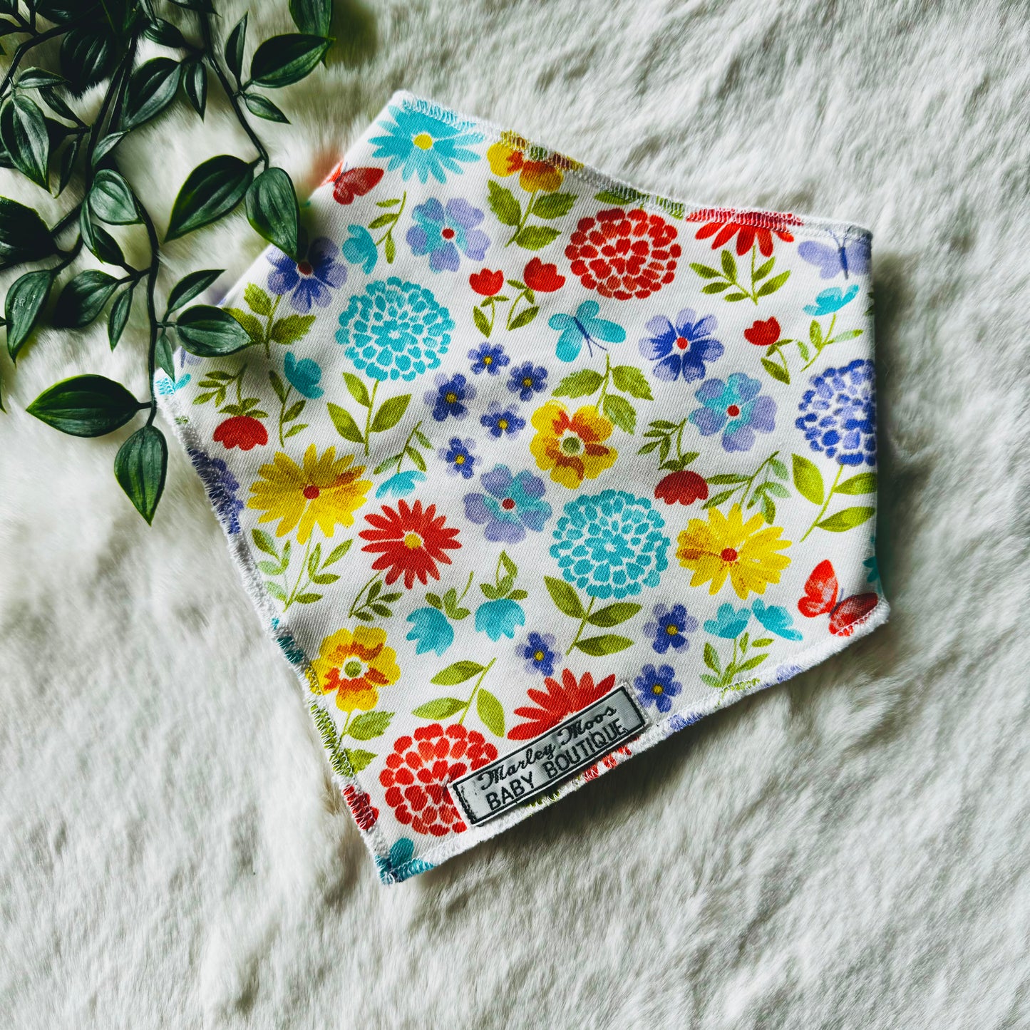 The Flower Power Baby Bib