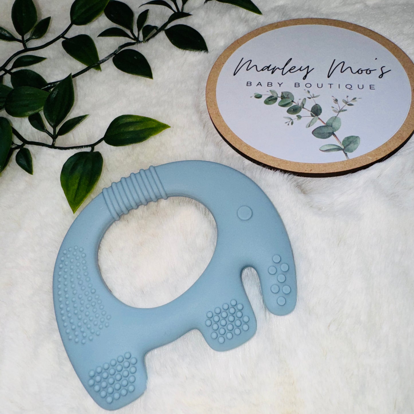 The Elephant Teether - Blue