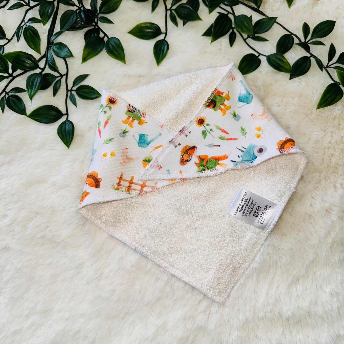 The Farmyard Friends Baby Bib