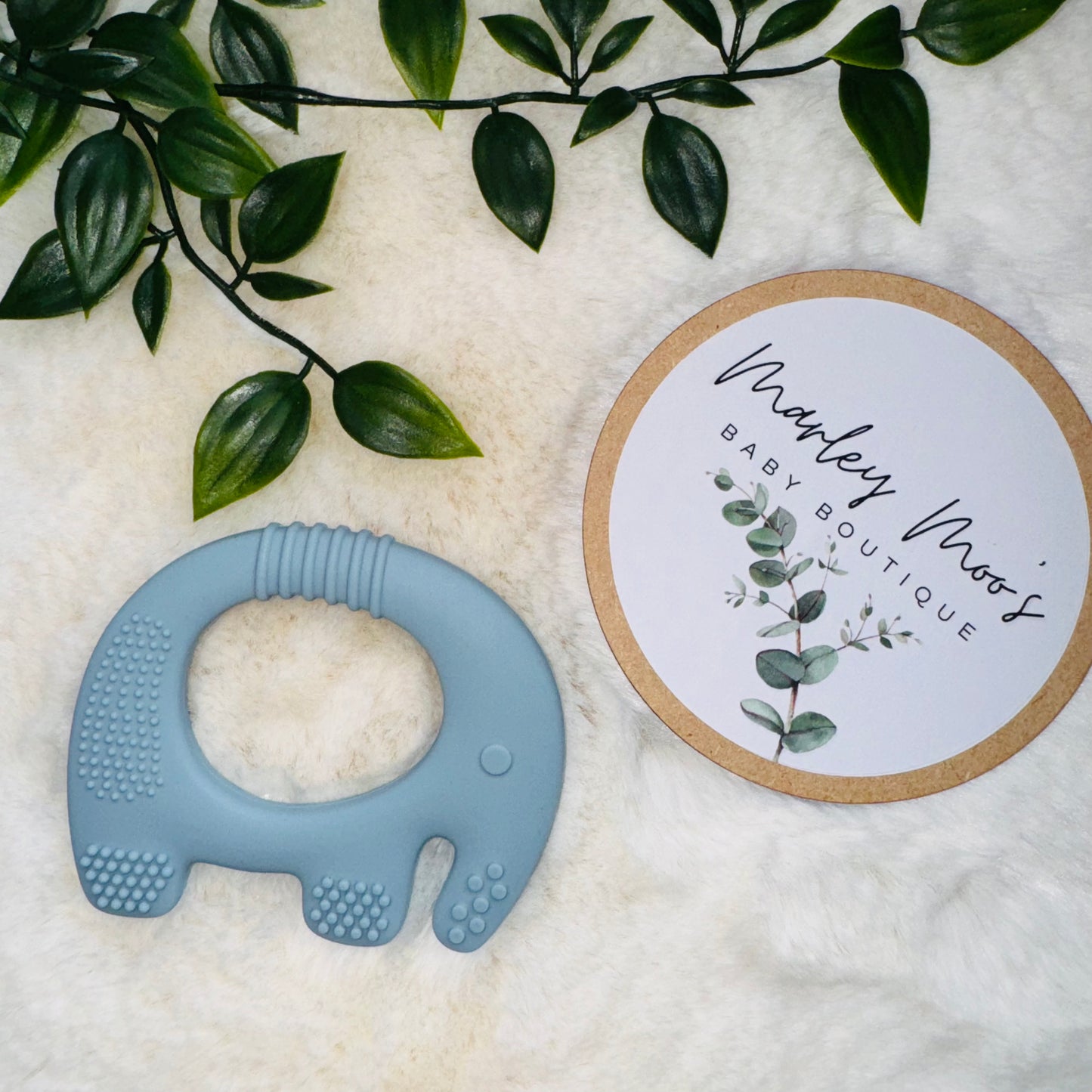 The Elephant Teether - Blue