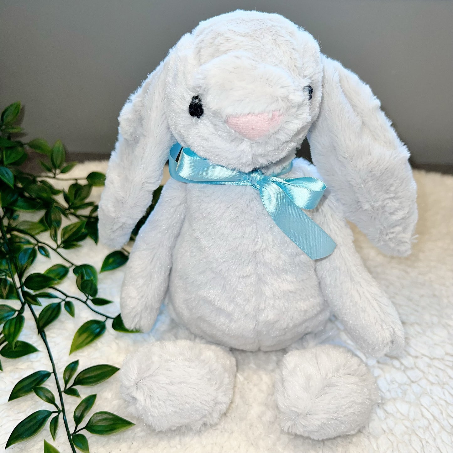 Baby Bunny Rabbit Soft Toy - Grey